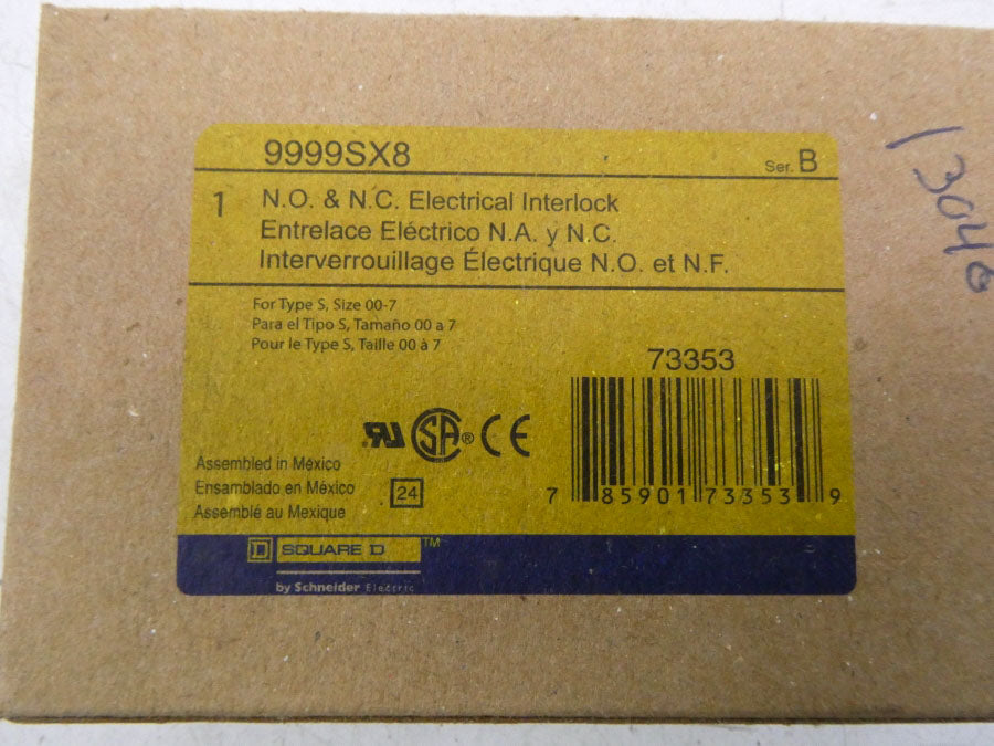 SQUARE D 9999SX8 SER. B (AS PICTURED) NSMP