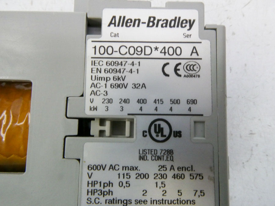 INDUSTRIAL SPARE PART 100-C09DJ400 SER. A 24VDC NSNP