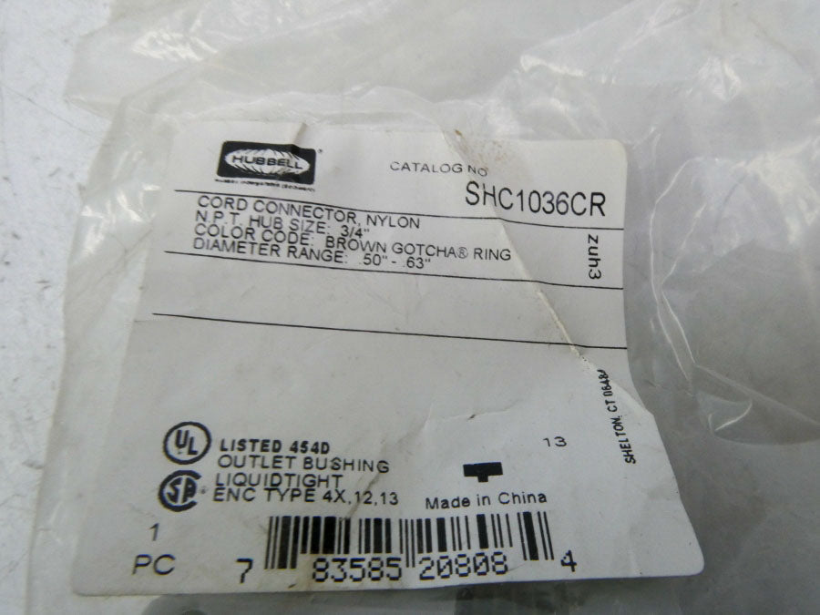 HUBBELL SHC1036CR .50-.63" NSMP
