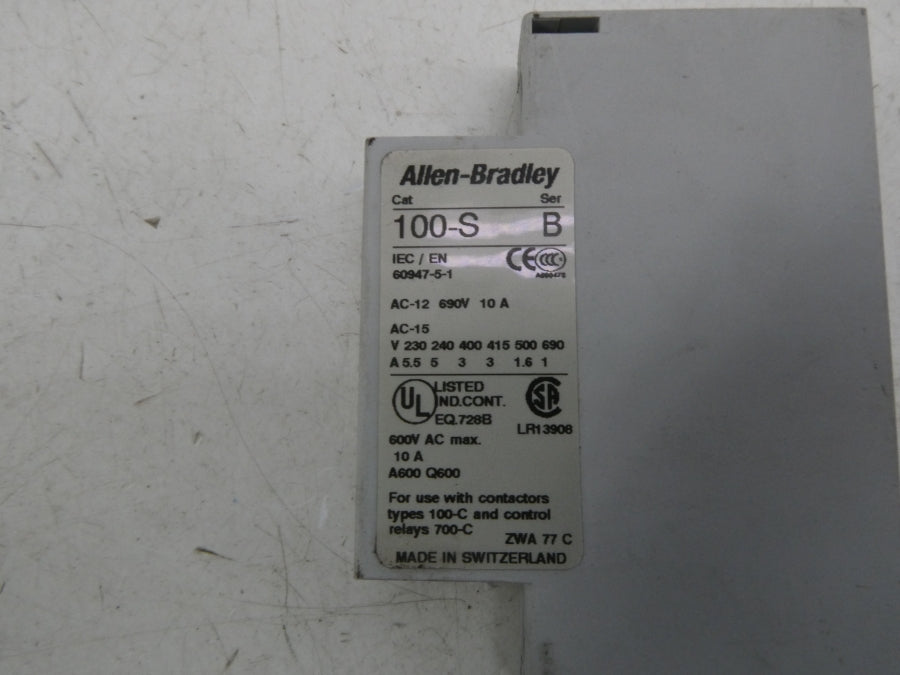 INDUSTRIAL SPARE PART 100-SAL11 SER. B 600VAC 10A NSNP
