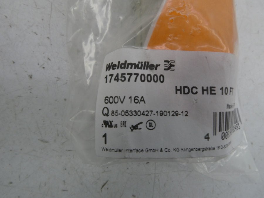 WEIDMULLER 1745770000 600V 16A NSMP