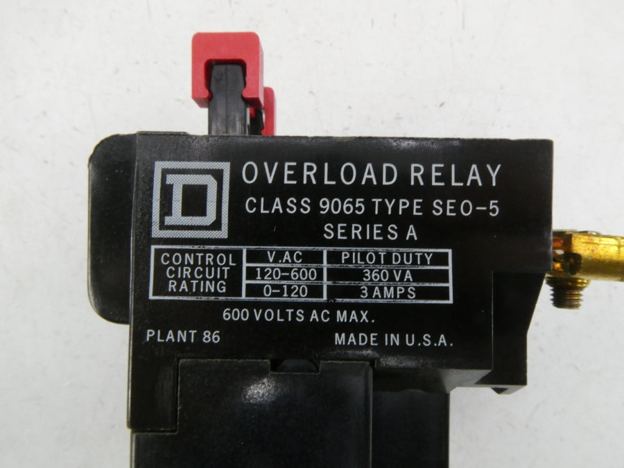 SQUARE D 9065SEO-5 SER. A 120-600VAC NSMP