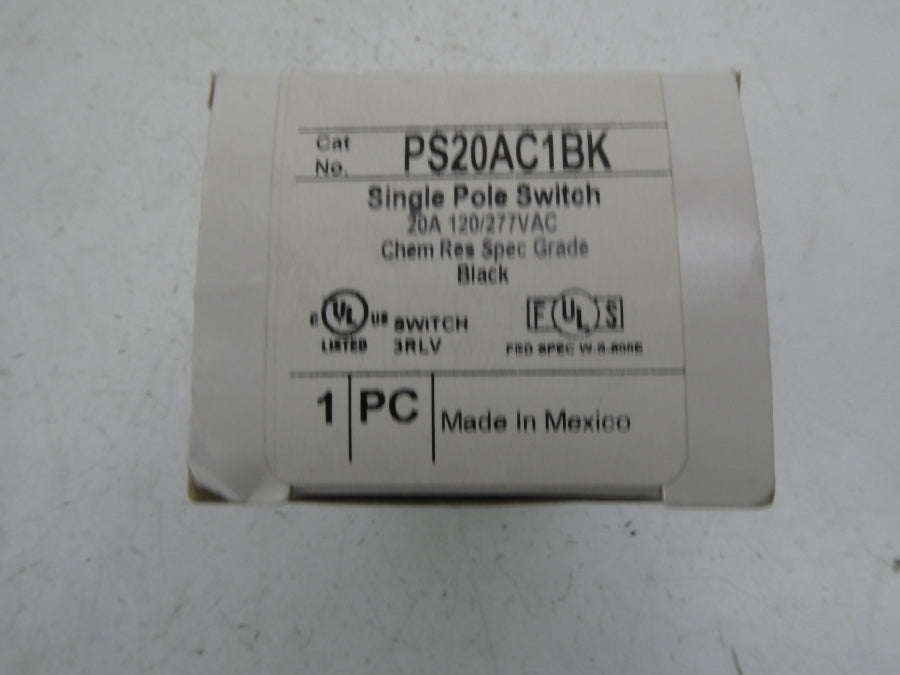 PASS & SEYMOUR PS20AC1BK 120/277VAC 20A NSMP