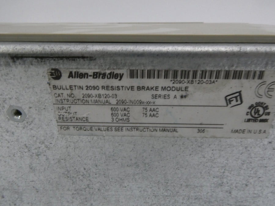 INDUSTRIAL SPARE PART 2090-XB120-03 SER. A 600VAC UNMP