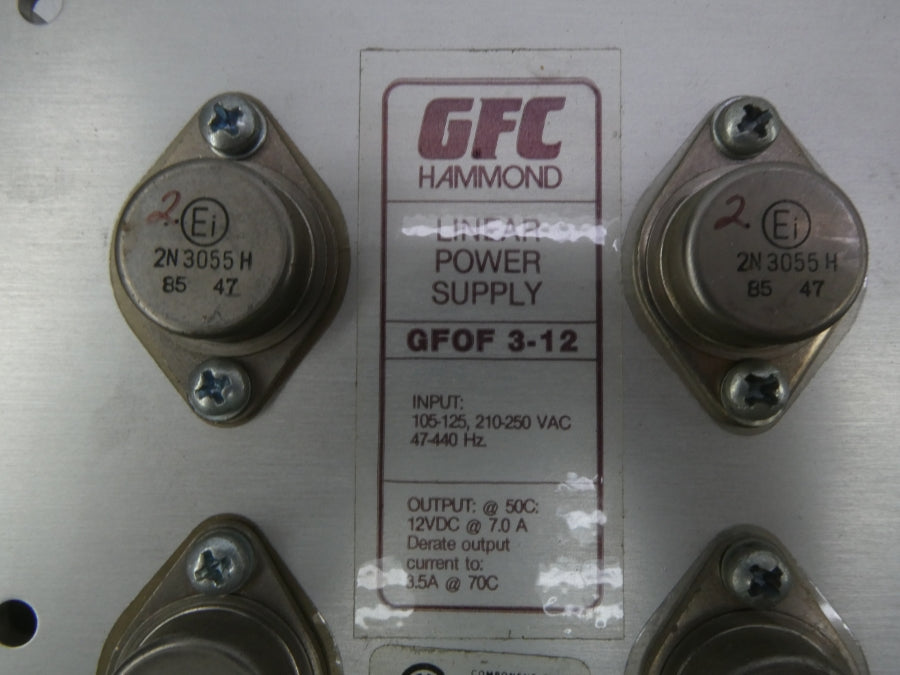GFC HAMMOND GFOF3-12 210-250VAC UNMP