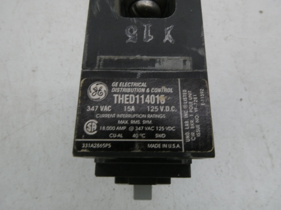 GENERAL ELECTRIC THED114015 347VAC 15A NSNP