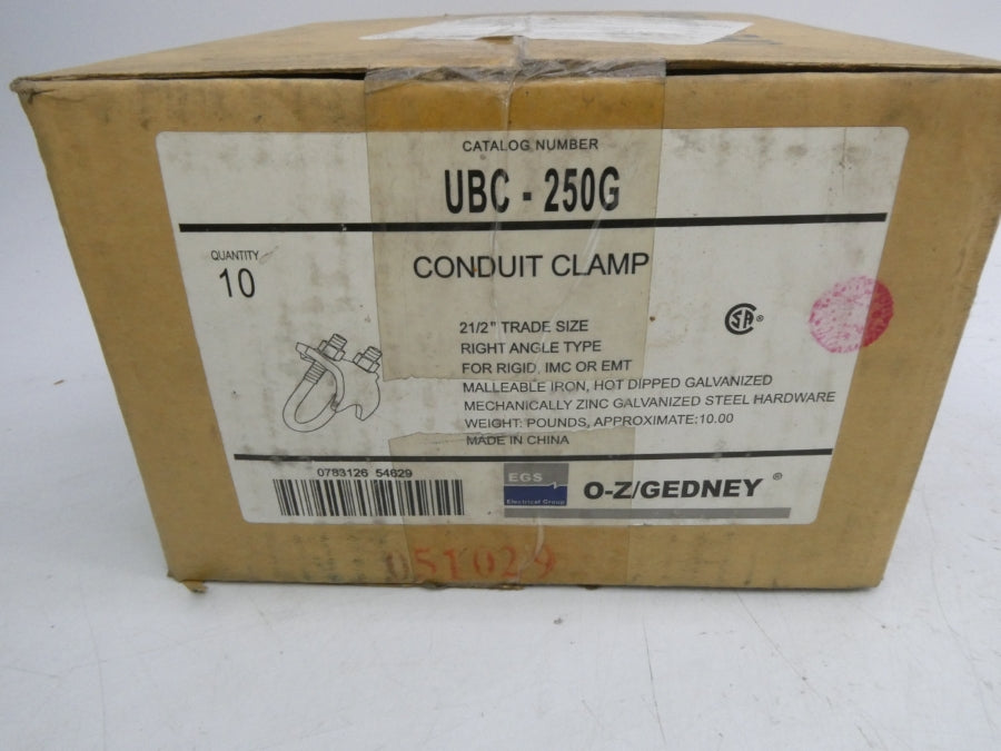 EGS UBC-250G 2-1/2" (PKG OF 10) NSMP