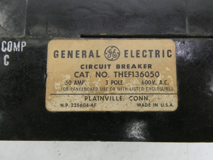 GENERAL ELECTRIC THEF136050 600VAC 50A UNMP