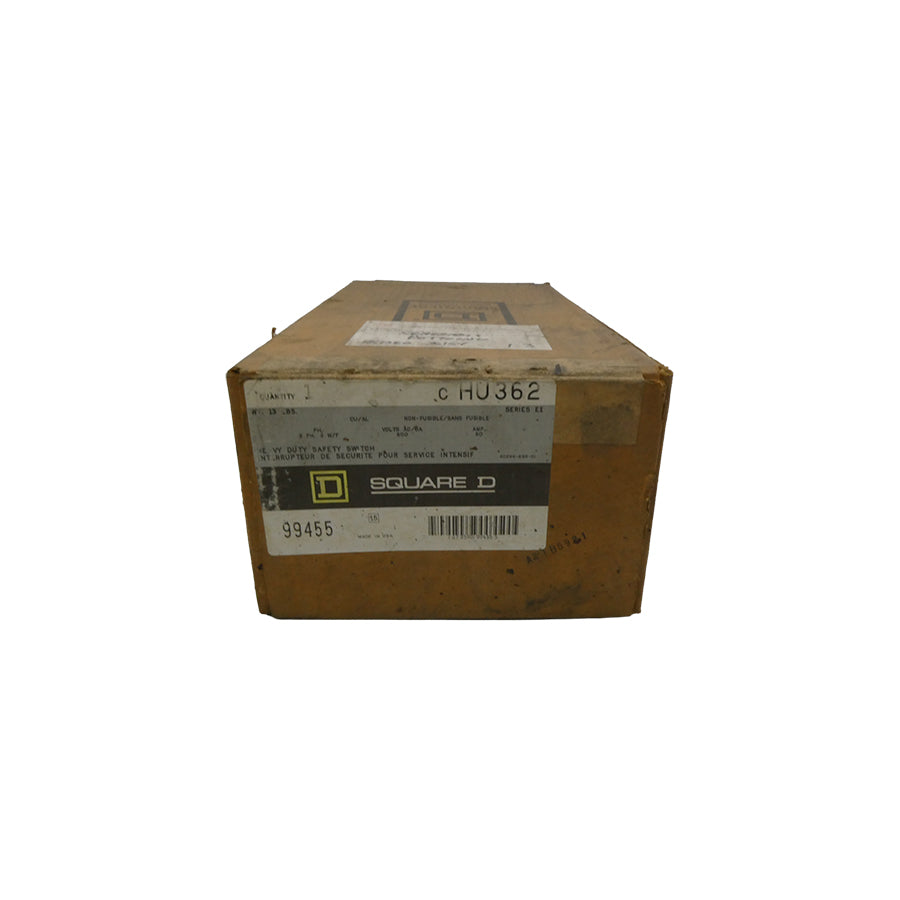 SQUARE D CHU362 SER. E1  600VAC 60A NSFS