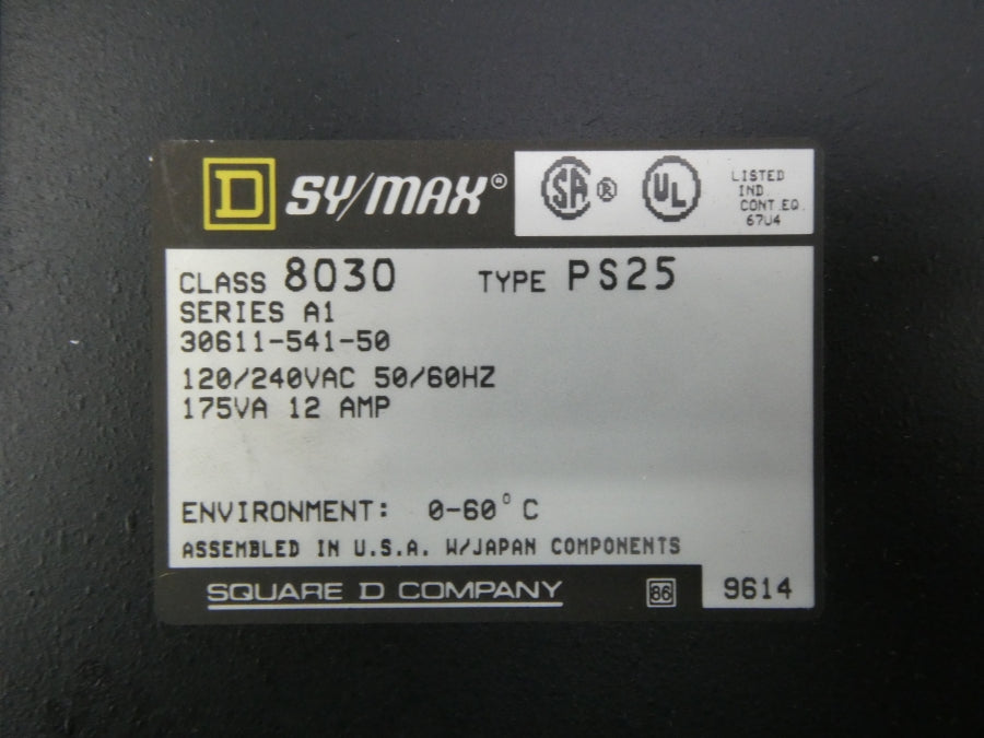 SQUARE D 8030PS25 SER. A1 120/240VAC UNMP
