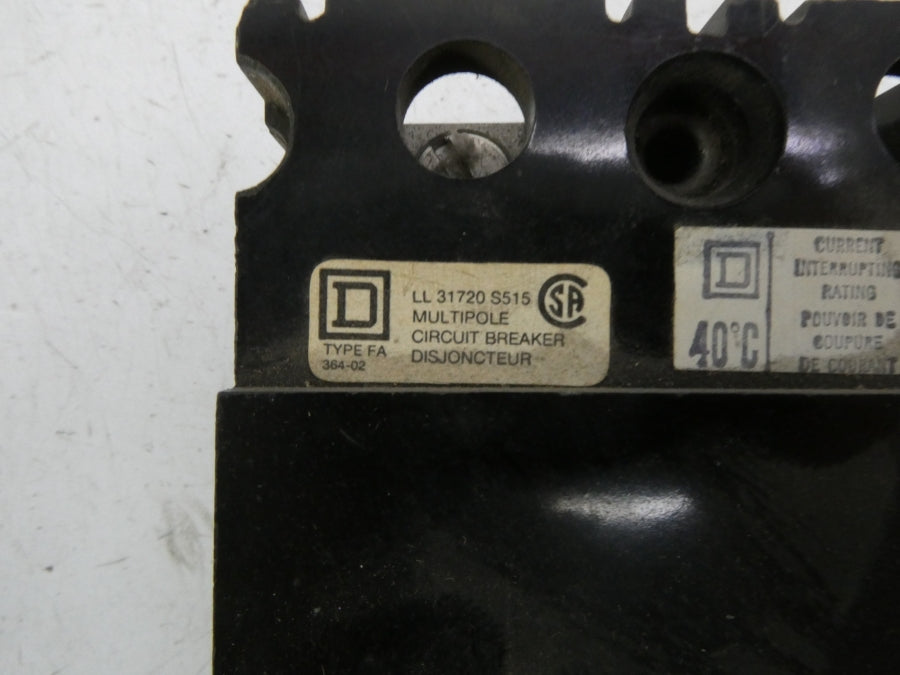 SQUARE D FA34040 600VAC 40A (BLACK) NSNP