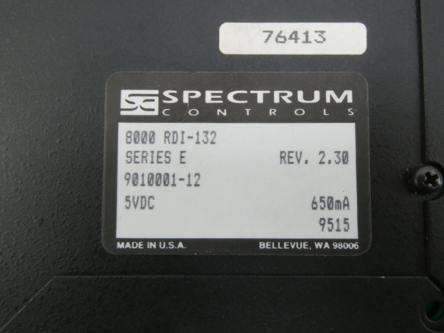 SPECTRUM CONTROLS 8000RDI-132 SER. E 5VDC REV. 2.30 UNMP