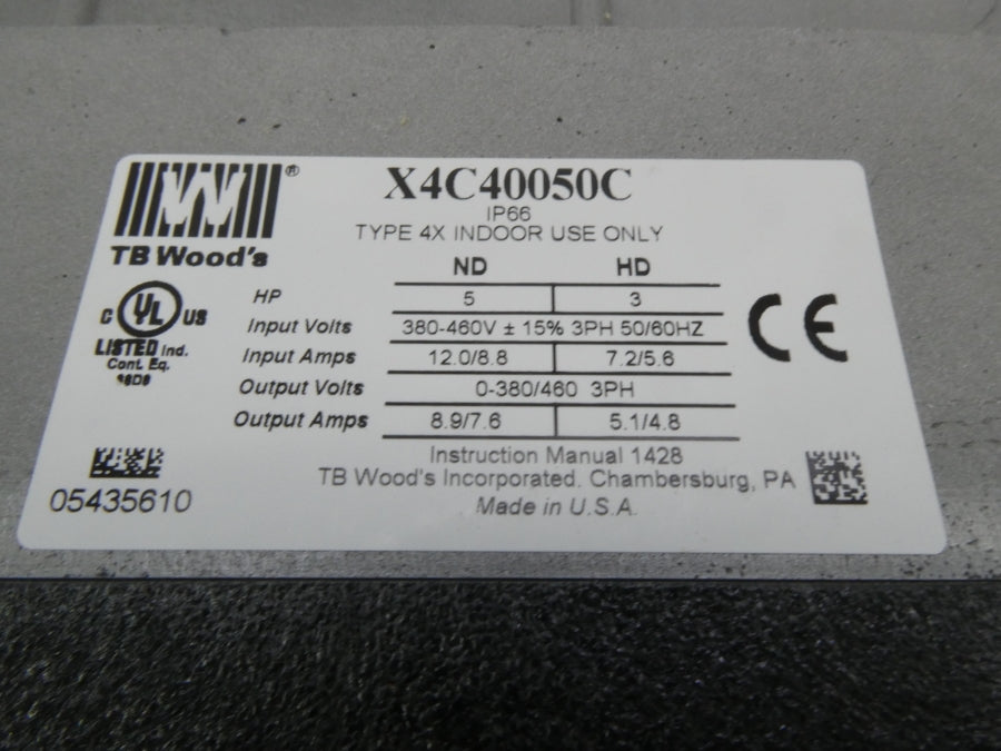 TB WOODS X4C40050C 380-460V 12.0/8.8A NSMP