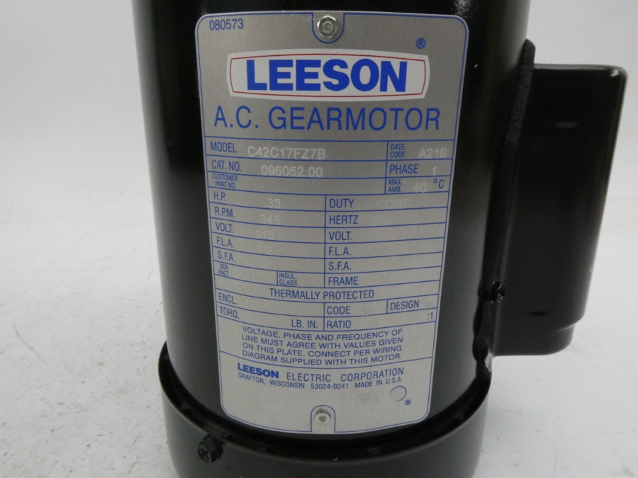 LEESON C42C17FZ7B 096052.00 115V NSMP