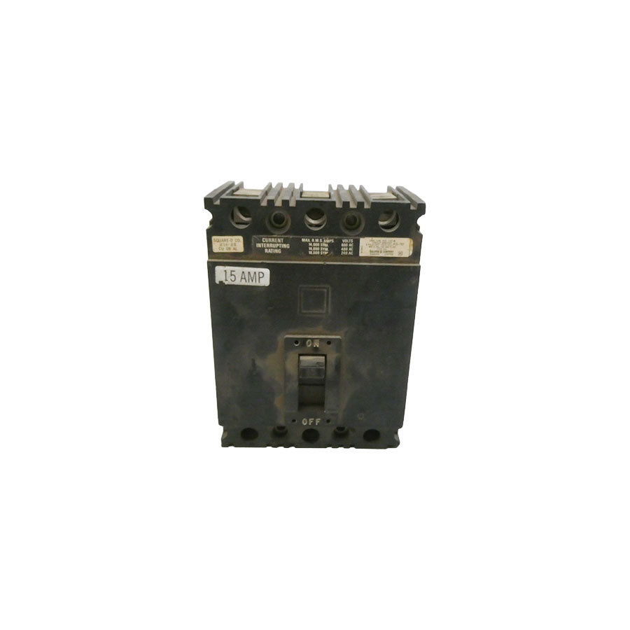 SQUARE D FAL36015 600VAC 15A (BLACK) UNMP