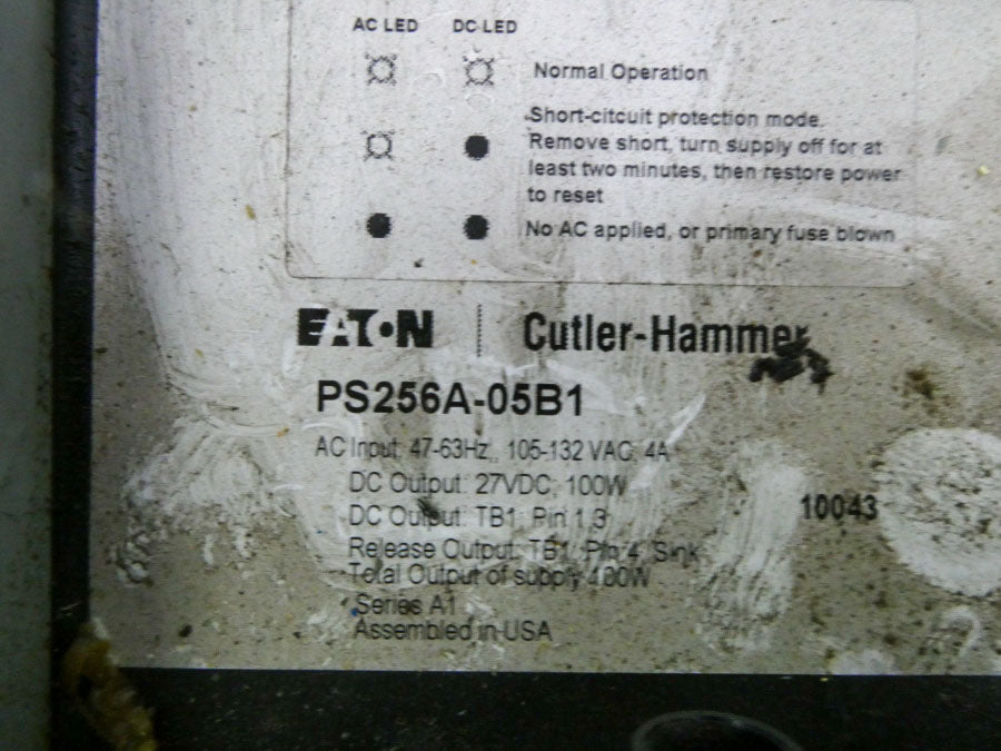 EATON PS256A-05B1 SER. A1 105-132VAC 4A UNMP