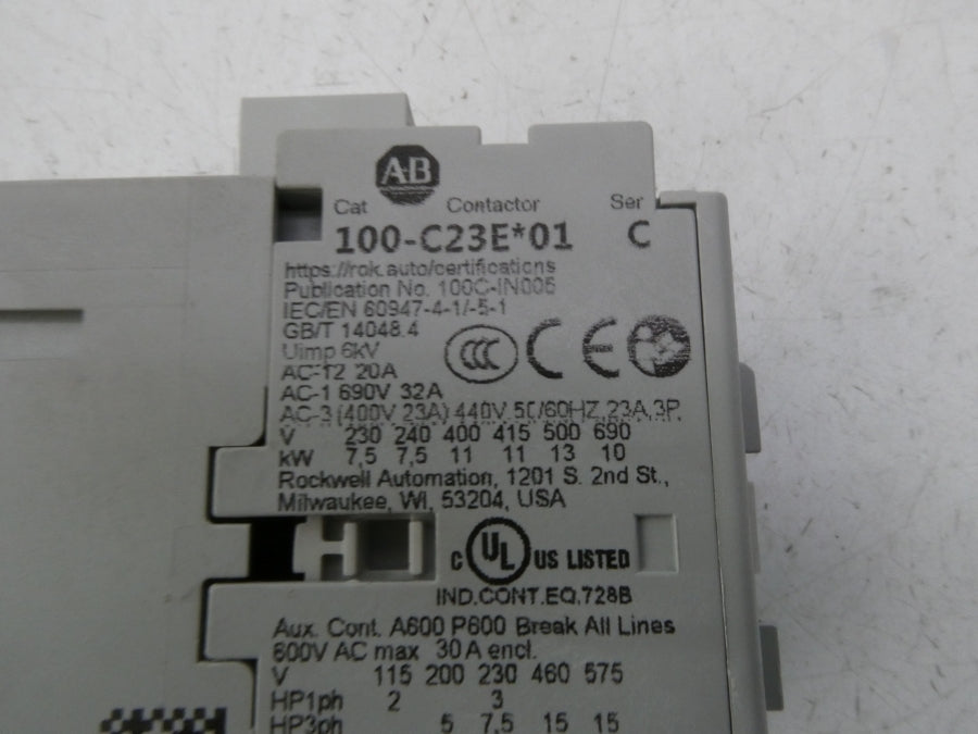 INDUSTRIAL SPARE PART 100-C23EJ01 SER. C 24VDC NSNP