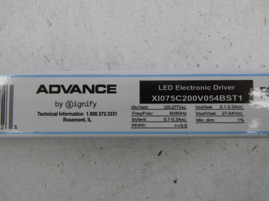 ADVANCE XI075C200V054BST1 120-277VAC NSNP
