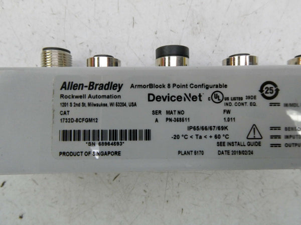 INDUSTRIAL SPARE PART 1732D-8CFGM12 SER. A F/W 1.011 NSMP