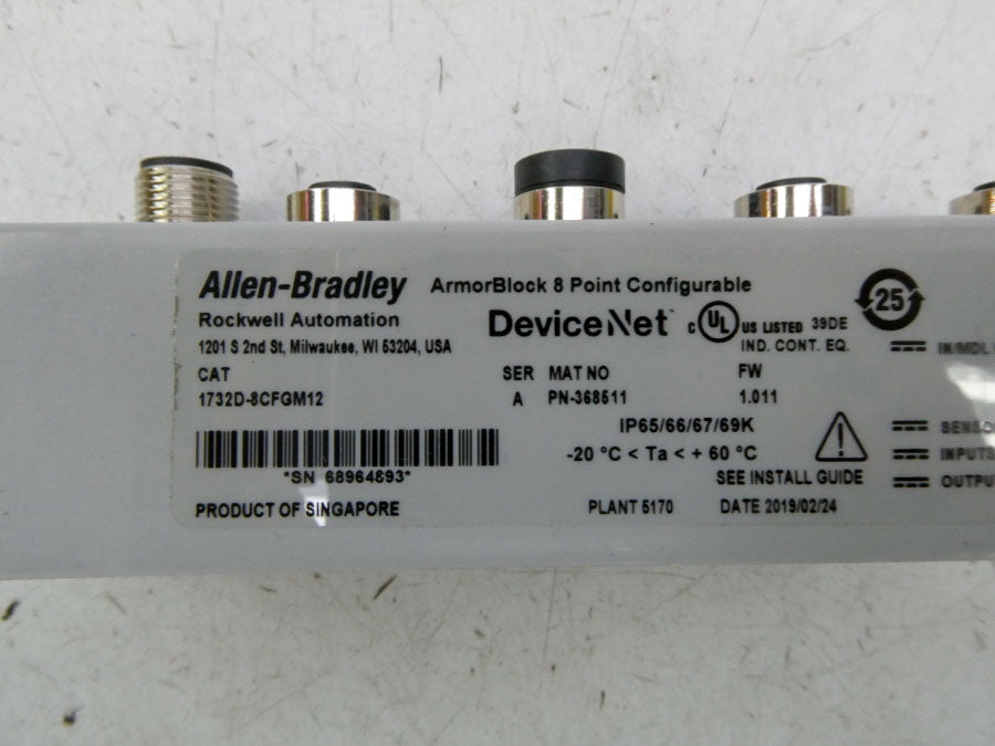 INDUSTRIAL SPARE PART 1732D-8CFGM12 SER. A F/W 1.011 NSMP