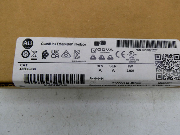 INDUSTRIAL SPARE PART 432ES-IG3 SER. A F/W 2.001 REV. A NSFS