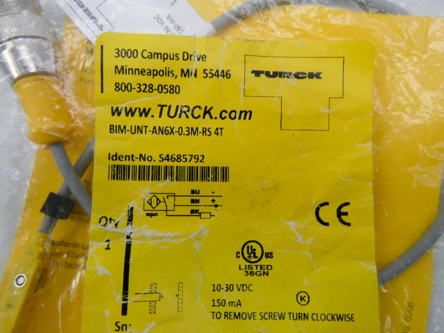 TURCK BIM-UNT-AN6X-0.3M-RS4T S4685792 10-30VDC NSMP