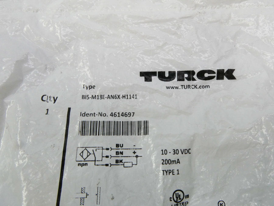 TURCK BI5-M18E-AN6X-H1141 4614697 10-30VDC NSMP