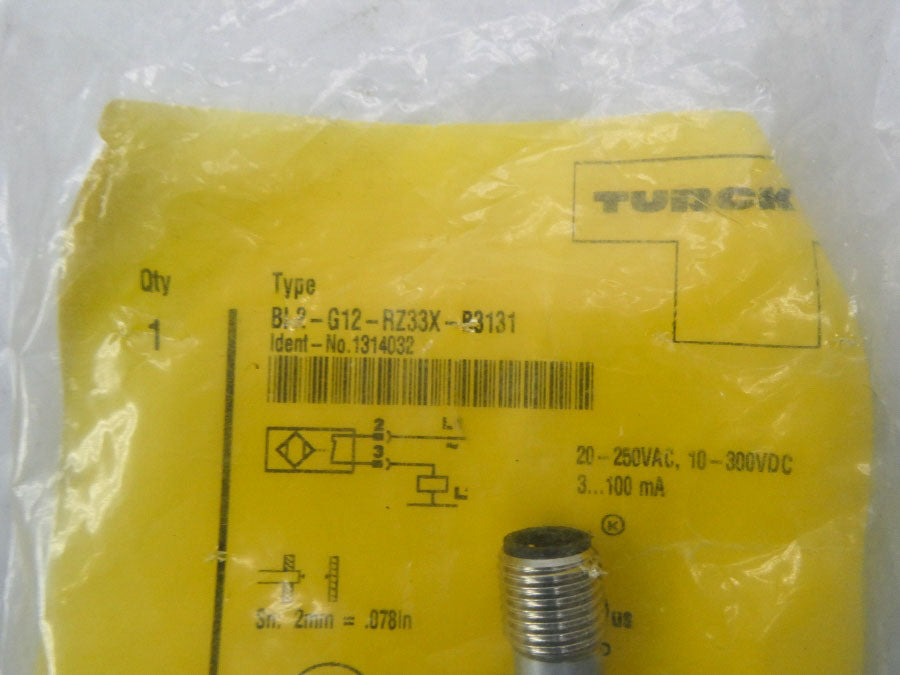 TURCK BI2-G12-RZ33X-B3131 1314032 20-250VAC NSMP
