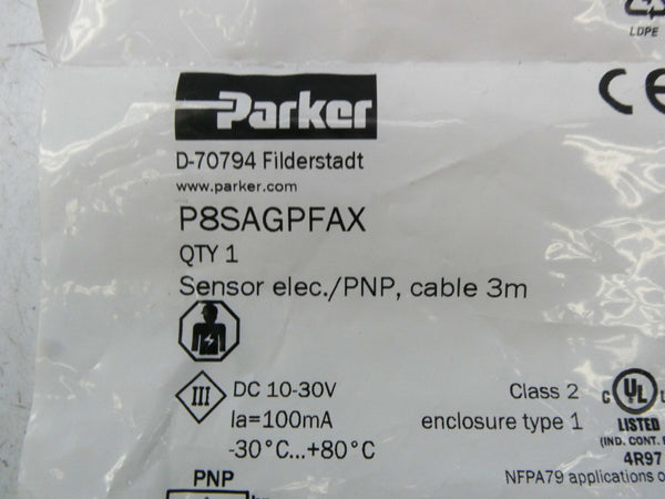 PARKER P8SAGPFAX 10-30VDC NSMP