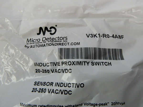 MICRO DETECTORS V3K1-R0-4A8F 20-250VAC/DC NSMP