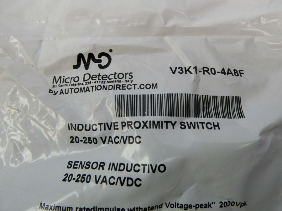 MICRO DETECTORS V3K1-R0-4A8F 20-250VAC/DC NSMP