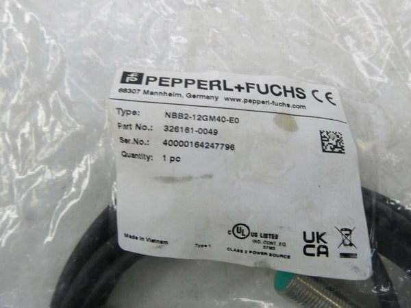 PEPPERL+FUCHS NBB2-12GM40-E0 326161-0049 NSMP