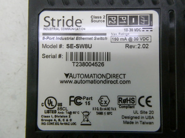 STRIDE SE-SW8U 30VDC REV. 2.02 NSNP