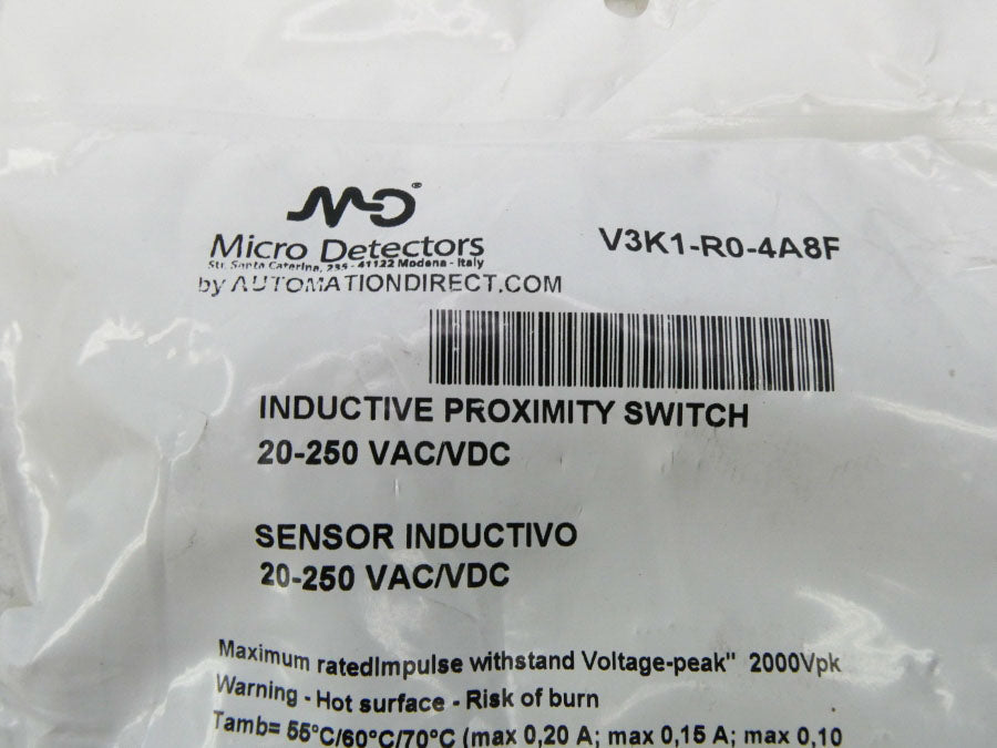 MICRO DETECTORS V3K1-R0-4A8F 20-250VAC/DC NSMP