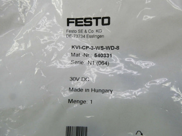 FESTO KVI-CP-3-WS-WD-8 540331 30VDC NSMP