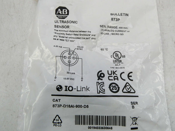 INDUSTRIAL SPARE PART 873P-D18AI-900-D5 SER. B 10-30VDC NSMP