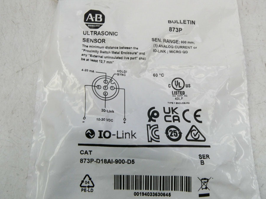 INDUSTRIAL SPARE PART 873P-D18AI-900-D5 SER. B 10-30VDC NSMP