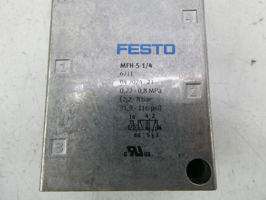 FESTO MFH-5-1/4 6211 31.9-116PSI NSMP