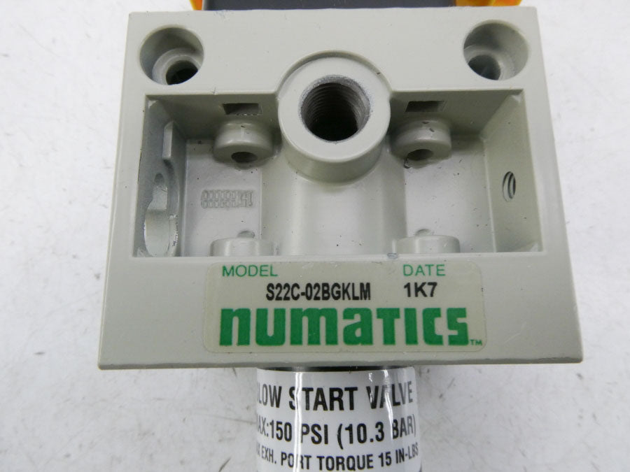 NUMATICS S22C-02BGKLM 24VDC 150PSI NSNP