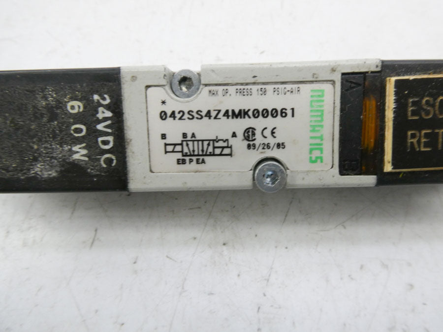 NUMATICS 042SS4Z4MK00061 24VDC UNMP