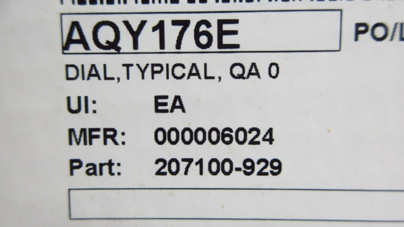 SPARE PART 207100-929 NSMP