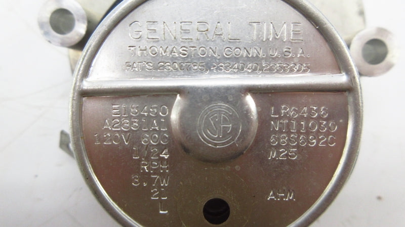 GENERAL TIME A233141 E15450 120V UNMP