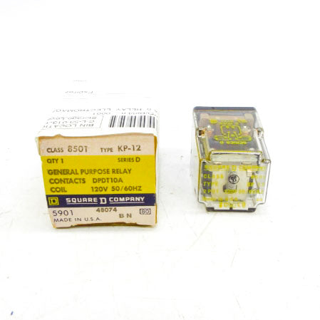SQUARE D 8501KP12 SER. D 120V 10A NSMP