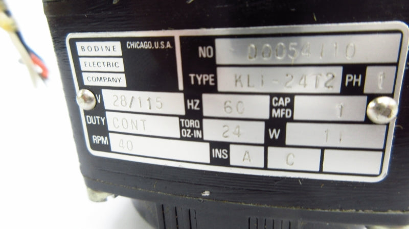 BODINE ELECTRIC KLI-24T2 28/115V NSNP