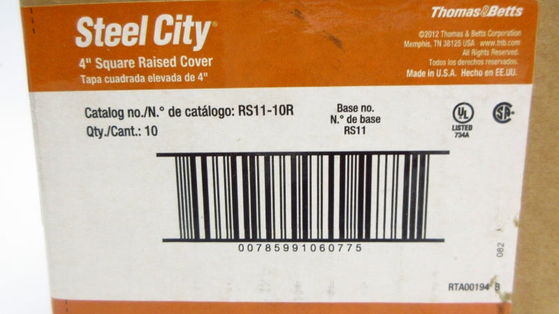 THOMAS&BETTS RS11-10R 4" (PKG OF 10) NSMP