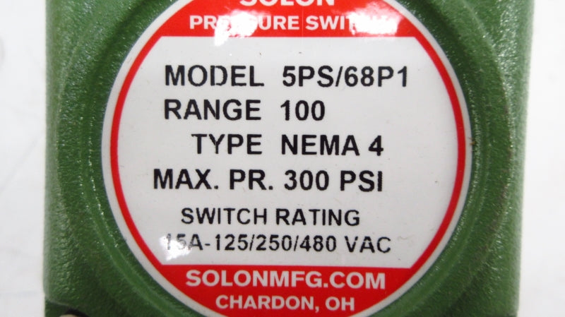 SOLON 5PS/68P1 480VAC 15A 300PSI NSNP