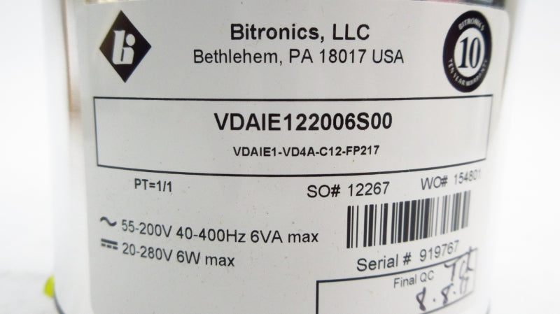 BITRONICS VDAIE122006S00 55-200V NSMP