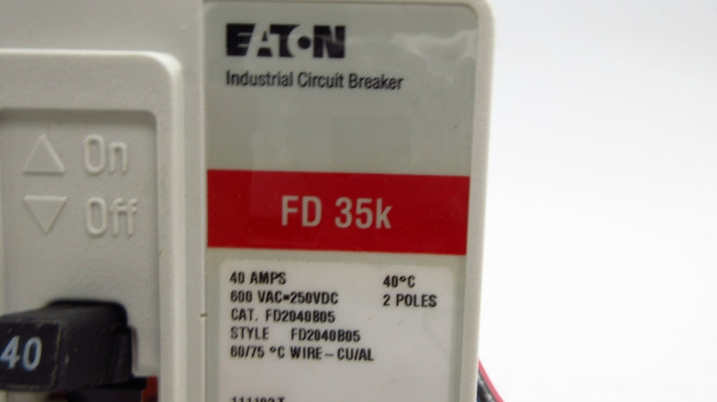 EATON FD2040B05 SER. C 600VAC 40A NSMP