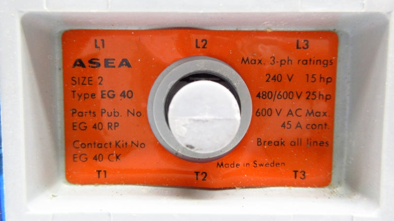 ASEA EG40RP SK4150341 600VAC 45A NSNP