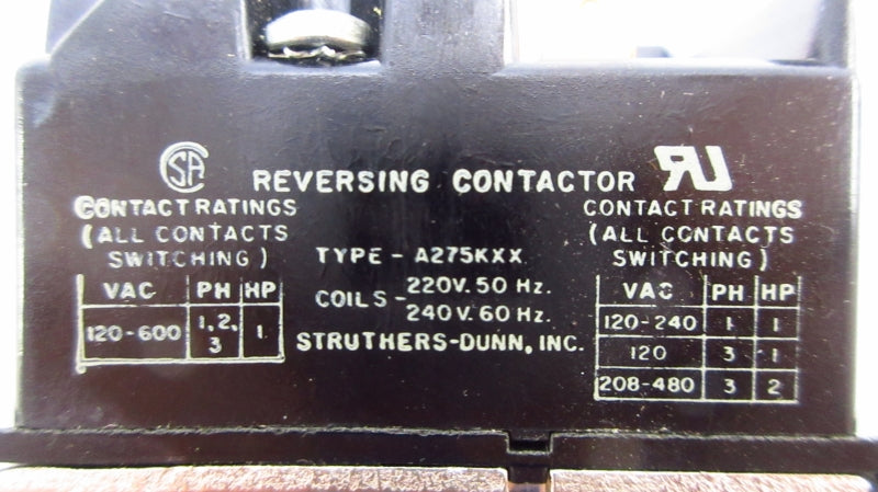 STRUTHERS DUNN A275KXX 220/240V NSNP